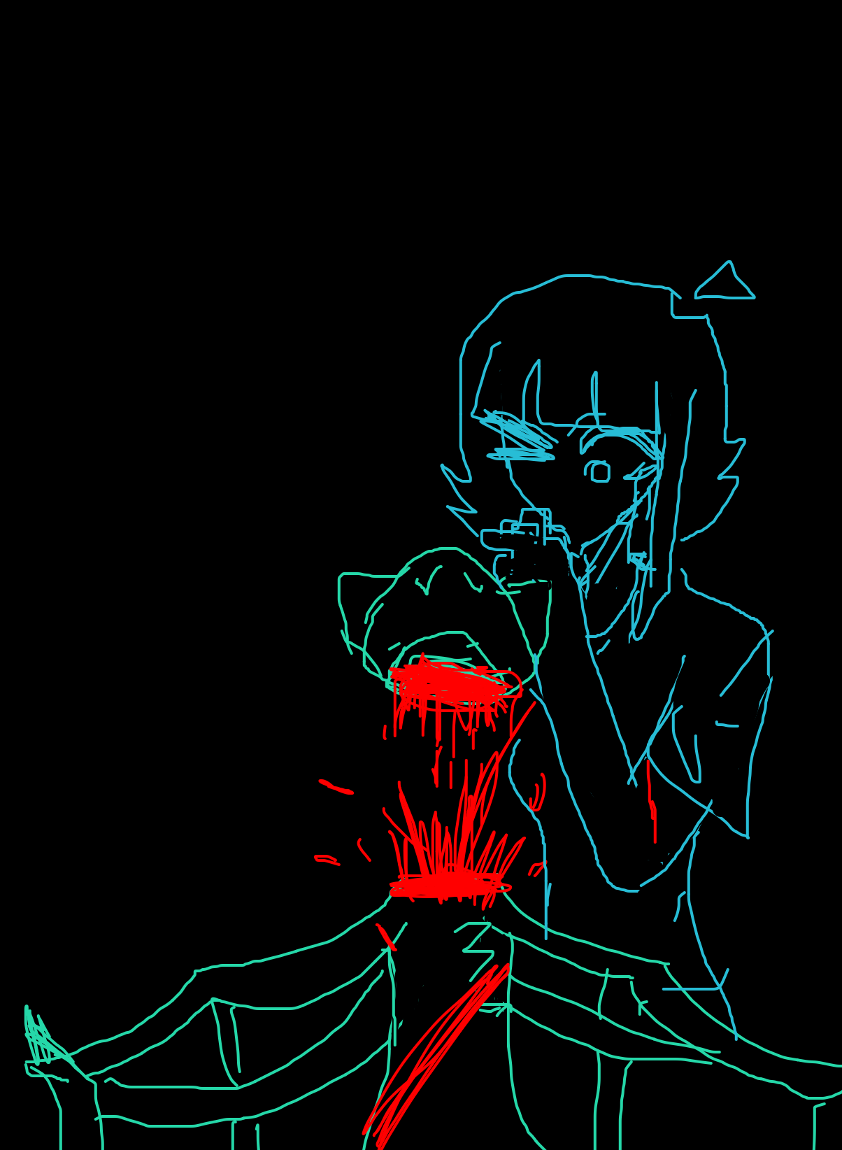 This one kinda sucks because of Sam's positioning. 🥲 - Online Drawing Game Comic Strip Panel by Scythesowner2