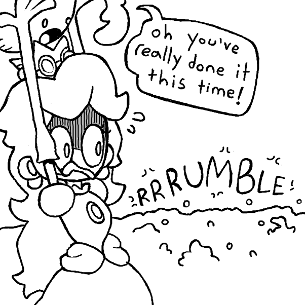 GASP! this garden was BOOBY TRAPPED! - Online Drawing Game Comic Strip Panel by Cheddar Teeth