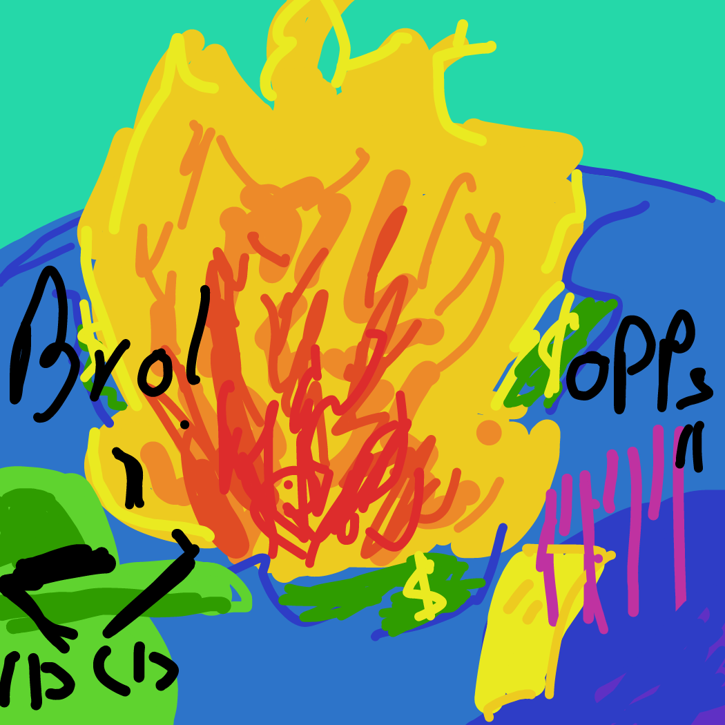 Drawing in PHONE DOODLES: TRAIN ROBBERY by Veum