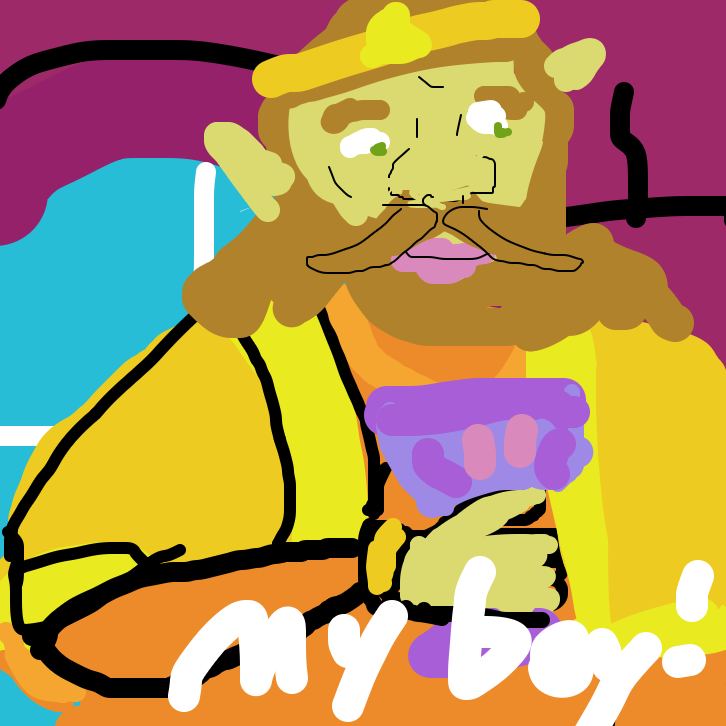 Drawing in gee it sure is boring around here by Turkeysandwicj