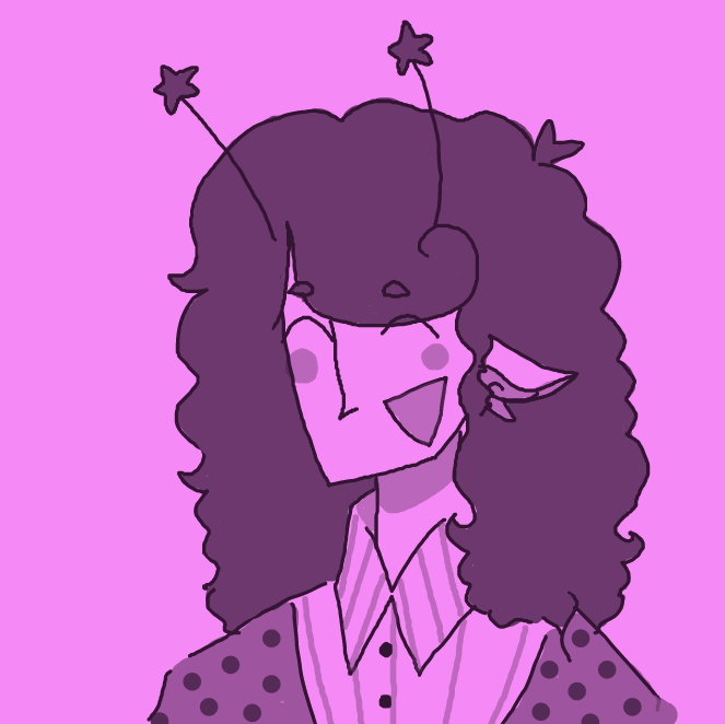 Drawing in Rigels floofy hair 3 by DOCTOR BUTTONS