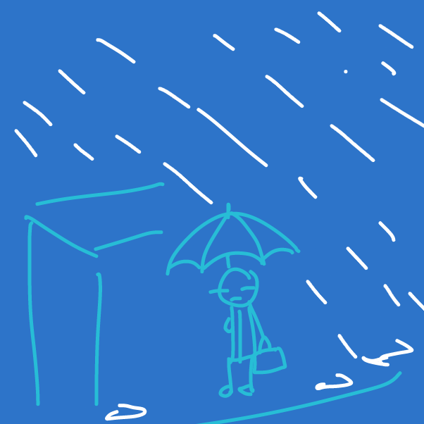 Drawing in Rain by SeanTrunks