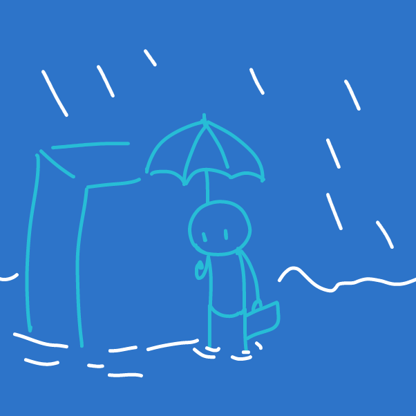 Drawing in Rain by 🔲