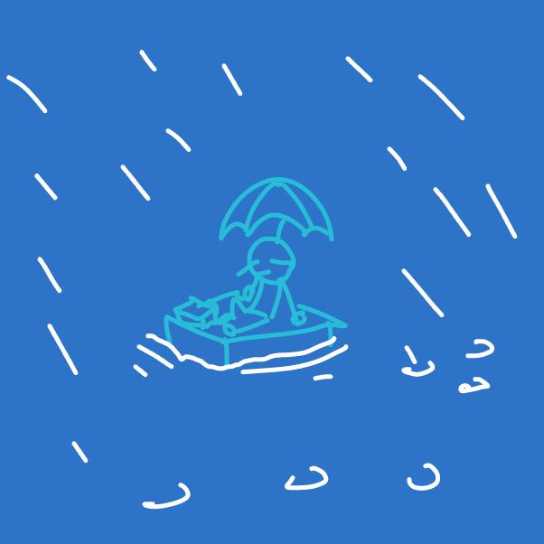 Drawing in Rain by SeanTrunks