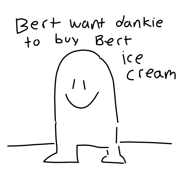 Drawing in Dankie, talk to me... please... by Elle