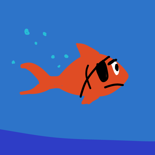 First panel in Fish'd drawn in our free online drawing game