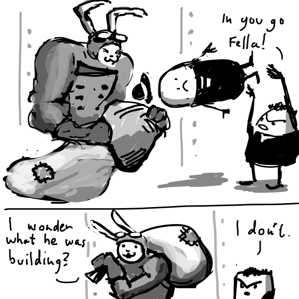 Drawing in Part 13: Bagged by peyoalt