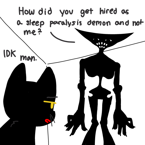 Drawing in My sleep paralysis demon by Elle