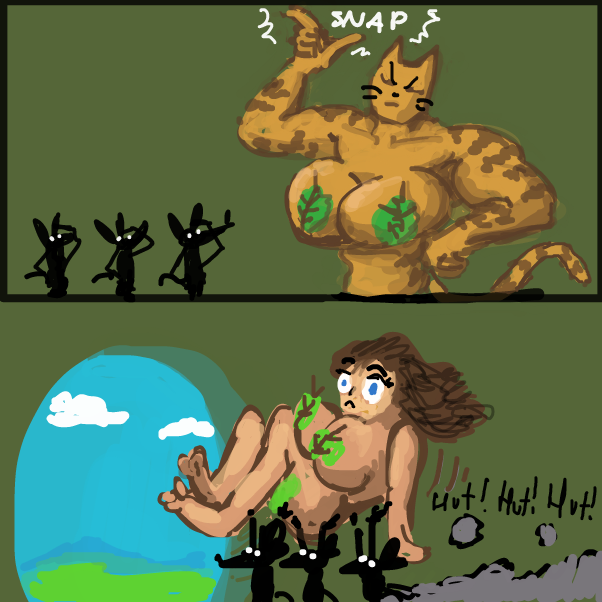 Drawing in The Cave Cats by Peyocay