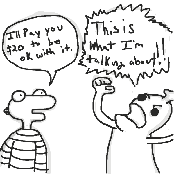 Drawing in Financial Irresponsibility by Trilliumdude