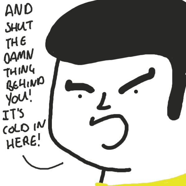 ITS A COLD PLACE - Online Drawing Game Comic Strip Panel by joshyouart