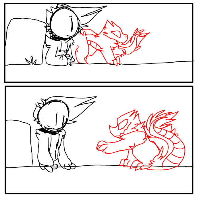 offering help? - Online Drawing Game Comic Strip Panel by OneWithTheShadows