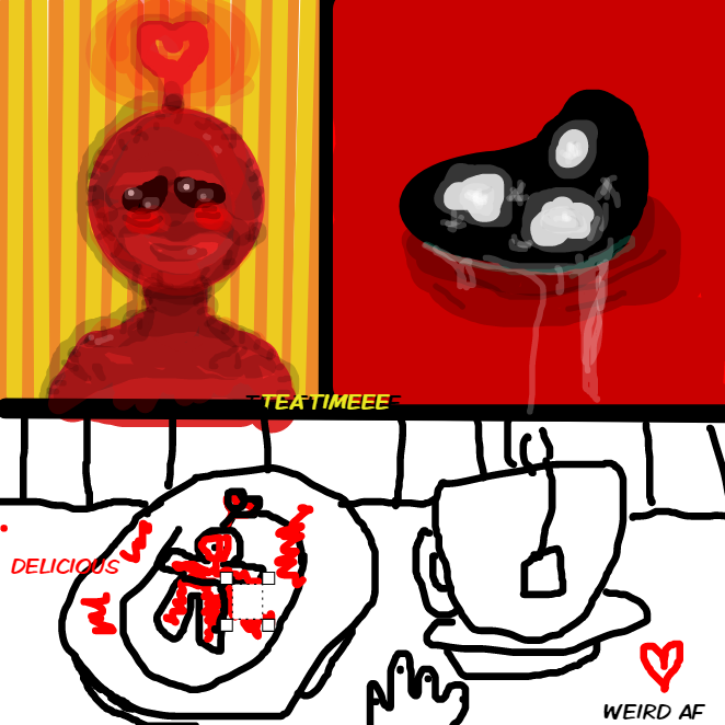 Drawing in tea by PEARLBOY