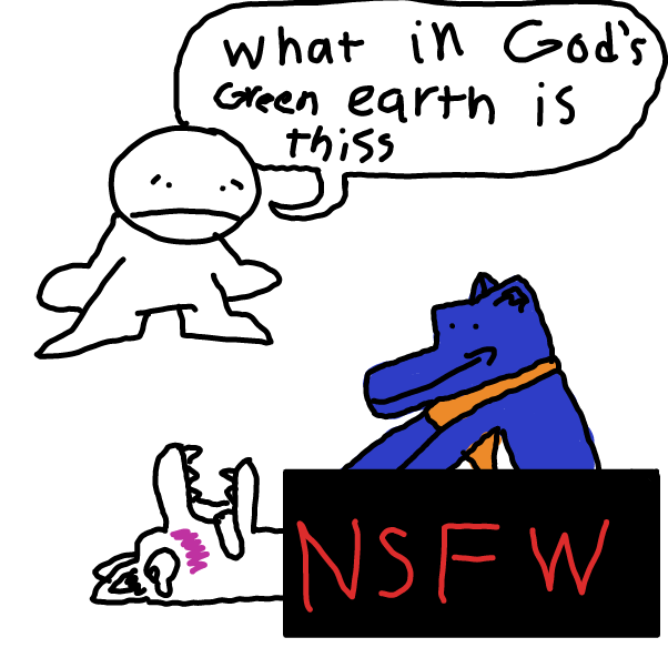 Drawing in fursona :p by ARIM