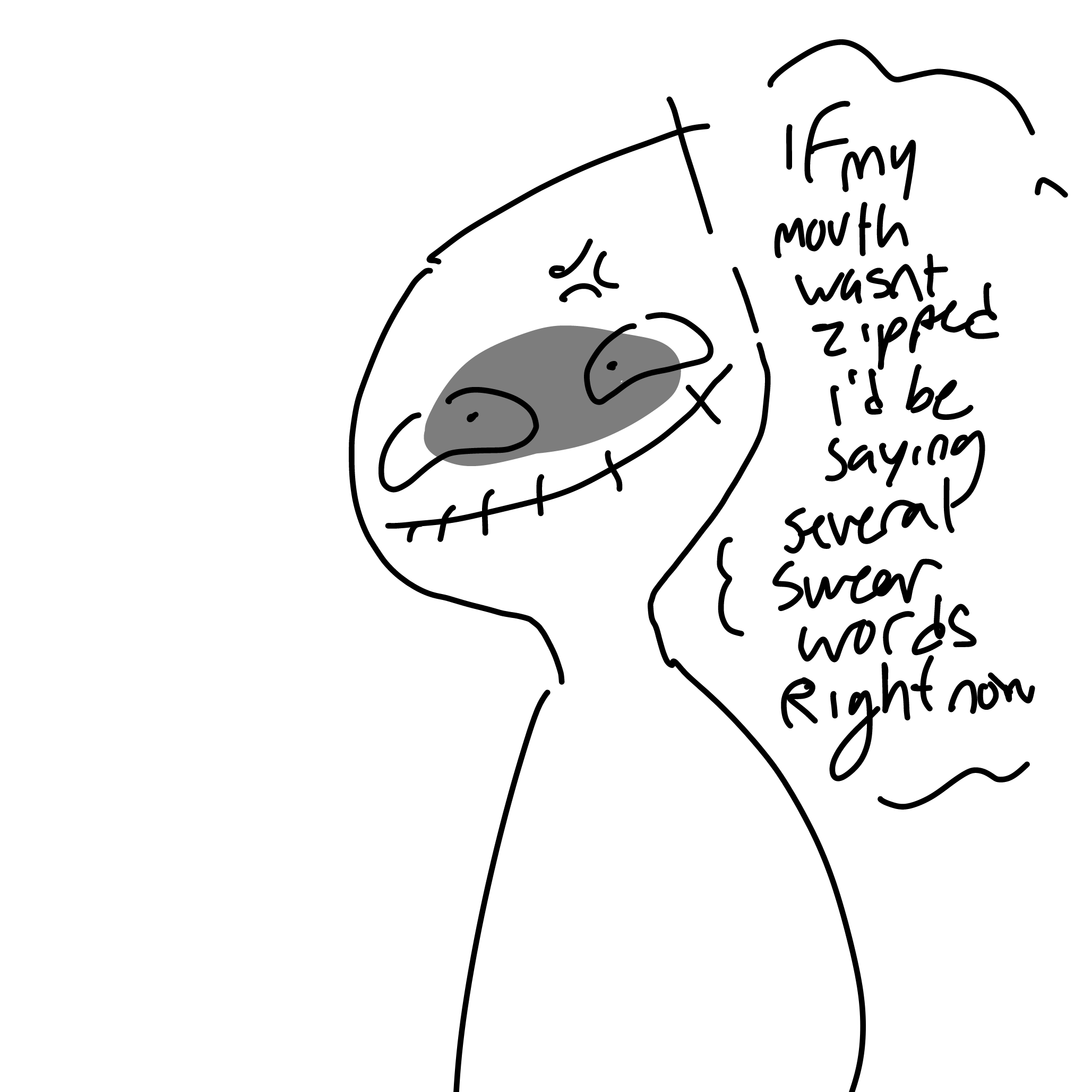 He didnt like that last statement!! - Online Drawing Game Comic Strip Panel by Dragonblitzx