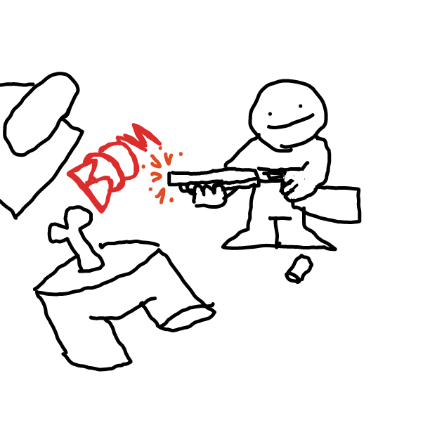 Drawing in L&M Show's scariest scene by ARIM