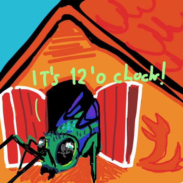 Drawing in Clockroach by Peyocay