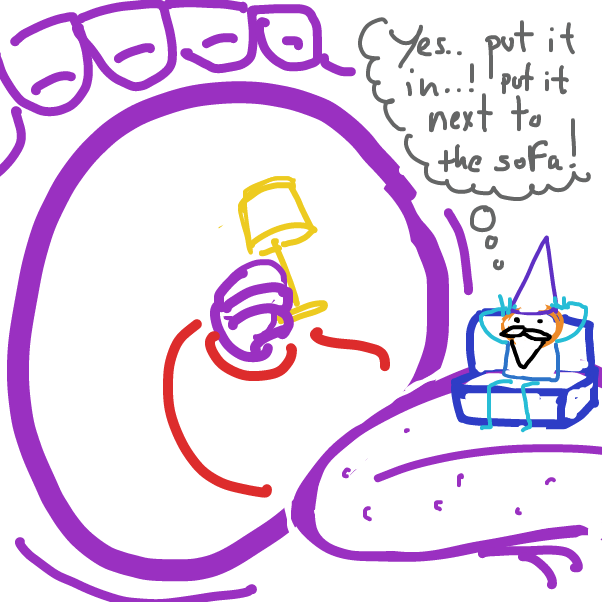 Drawing in Broken lamp shade by Peyocay