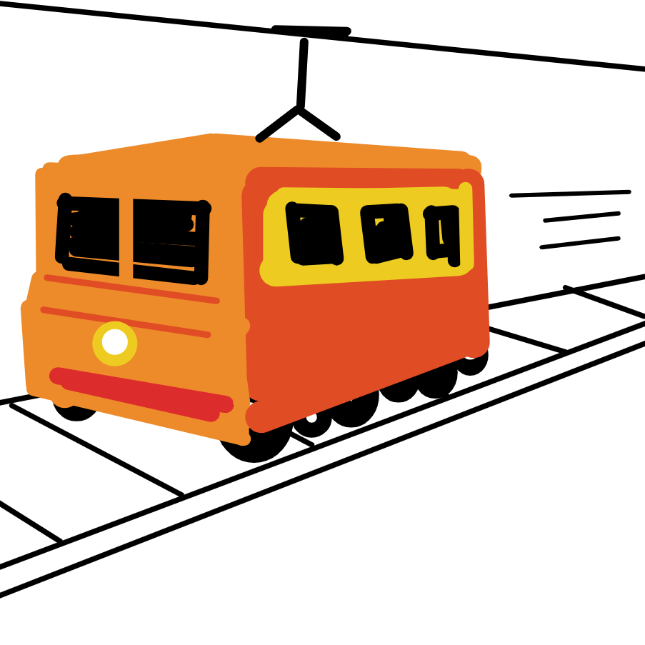 Drawing in Tram contest by Emjaypatrick