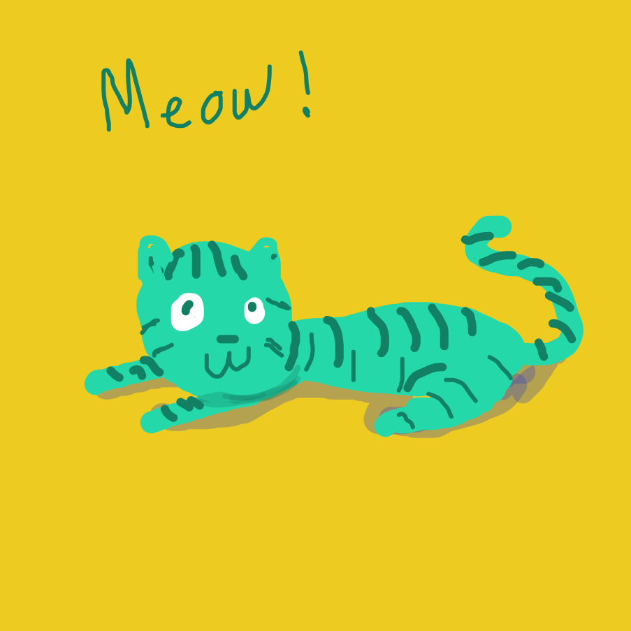 Drawing in Cat, I'm A Kitty Cat by Emjaypatrick