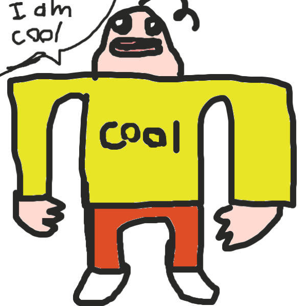 I am cool - Online Drawing Game Comic Strip Panel by Uugh