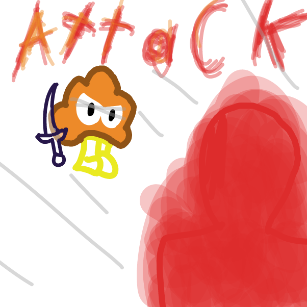 First panel in you choose attack drawn in our free online drawing game
