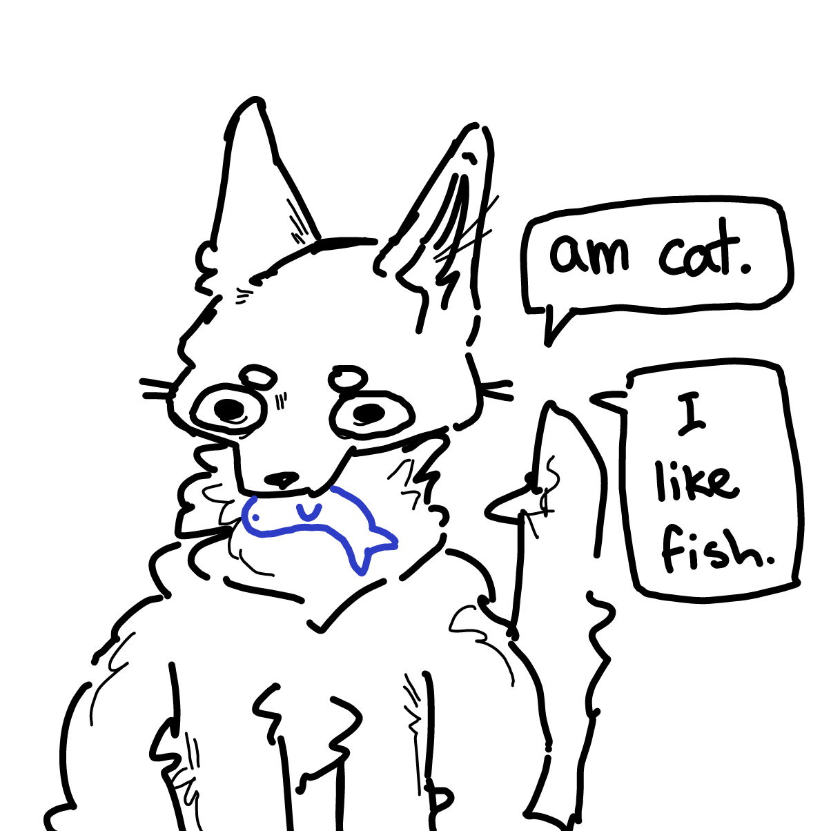 Drawing in cats by goldmoth