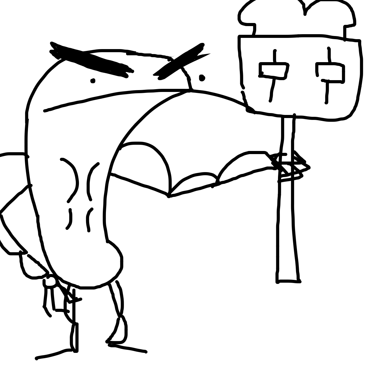 Drawing in Giggles, master of the toaster by SupBomb