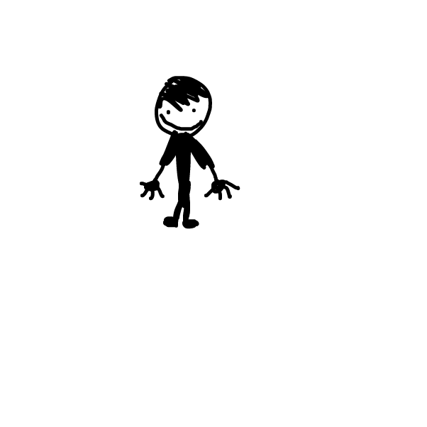 Stick figures with clothes scribbled on - Online Drawing Game Comic Strip Panel by Z.The.Comic