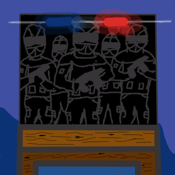 FBI Incoming - Online Drawing Game Comic Strip Panel by Void-God