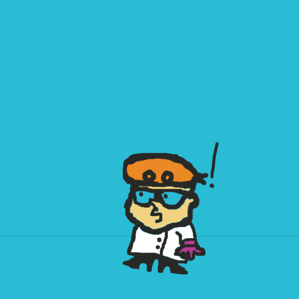 Dexter realizes his invention has gone wrong, People are walking and talking cheese! - Online Drawing Game Comic Strip Panel by TheYellowMan