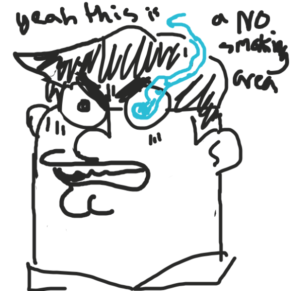 Peter is enforcing the rules - Online Drawing Game Comic Strip Panel by lemmonbars