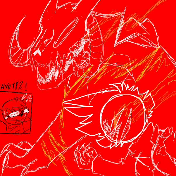 Drawing in Redskull Returns by OneWithTheShadows