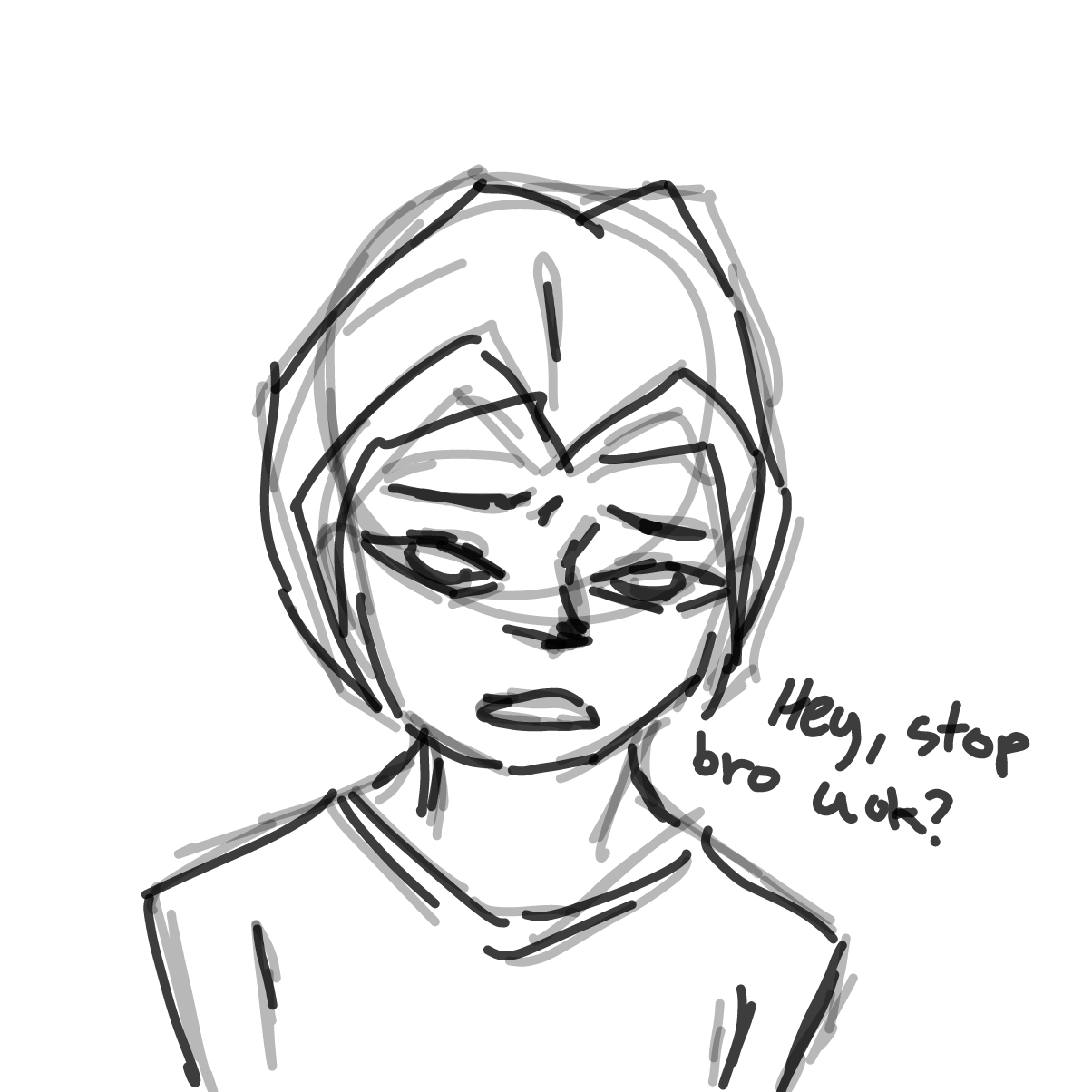 Drawing in bro stop bro by goldmoth