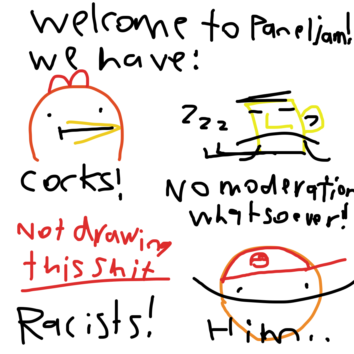 honestly go play drawception or something - Online Drawing Game Comic Strip Panel by SupBomb