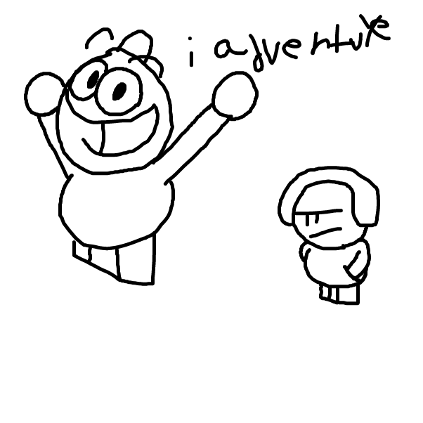 Drawing in Pugman Adventurerer by garfieldfan1005