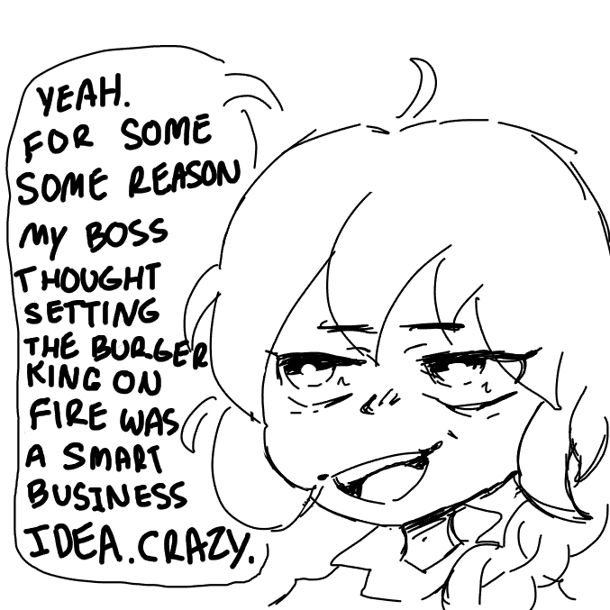 man. burger king is fire! 10/10  - Online Drawing Game Comic Strip Panel by Umanix