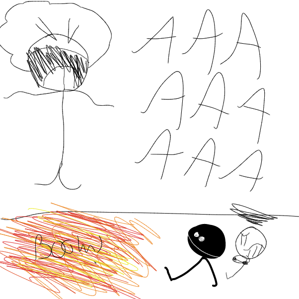 Evil Jim is a jerk - Online Drawing Game Comic Strip Panel by Z.The.Comic