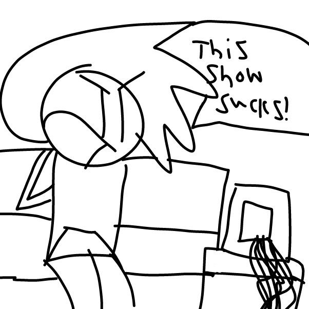 Tell me in the comments of this jam if you would rather have me color in his mouth while its open, or keep it white like this. - Online Drawing Game Comic Strip Panel by Z.The.Comic