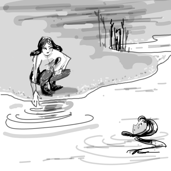 Drawing in idk by KMP