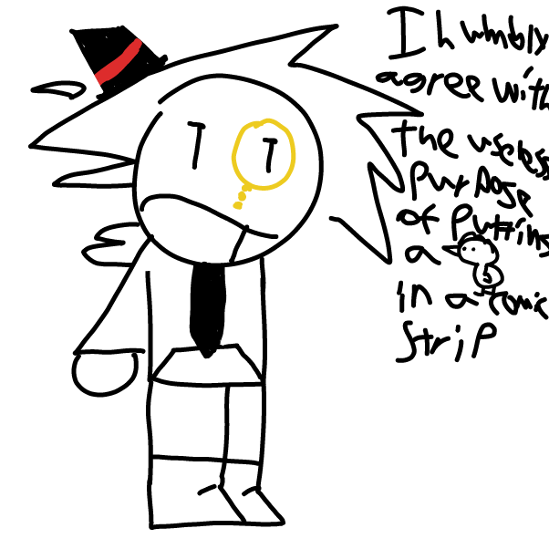 Lol, Z with the tie - Online Drawing Game Comic Strip Panel by Z.The.Comic