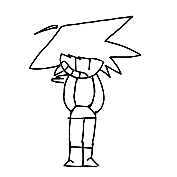 Thanks to OWTS for the ideas for the hoodie and the hair. - Online Drawing Game Comic Strip Panel by Z.The.Comic