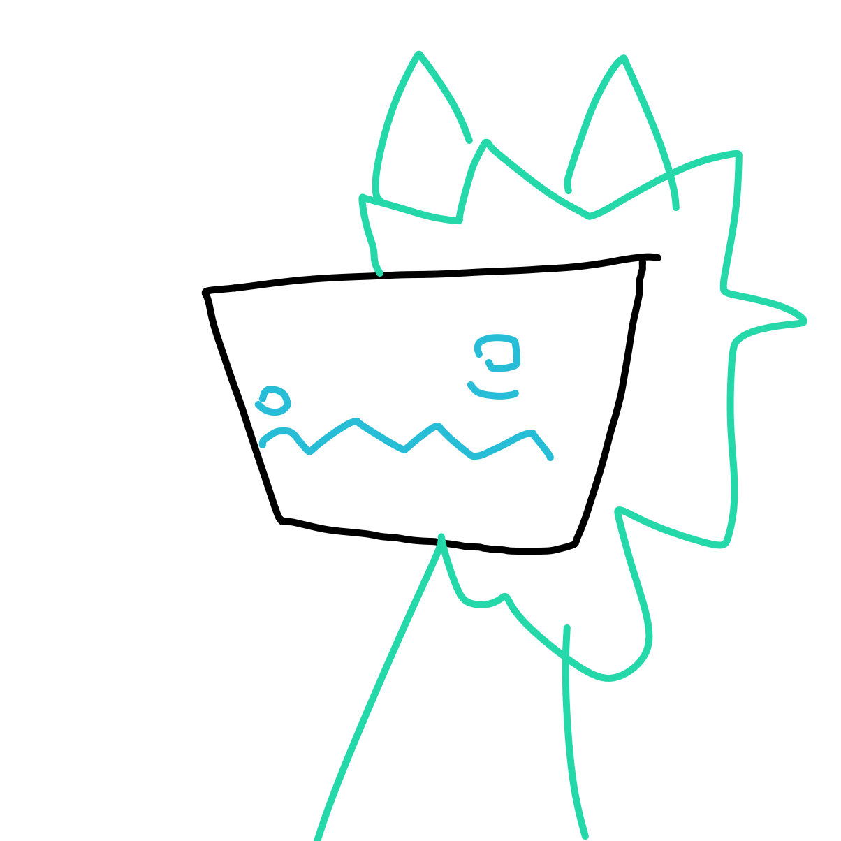 Drawing in fursona :p by SupBomb