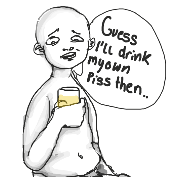 Drawing in shopping for water by Mojomos