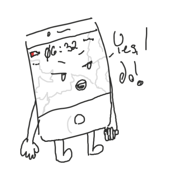 Drawing in Phone story by Sirius Solemn