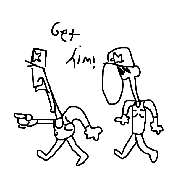 Drawing in Blue Dot by FunnyFurry