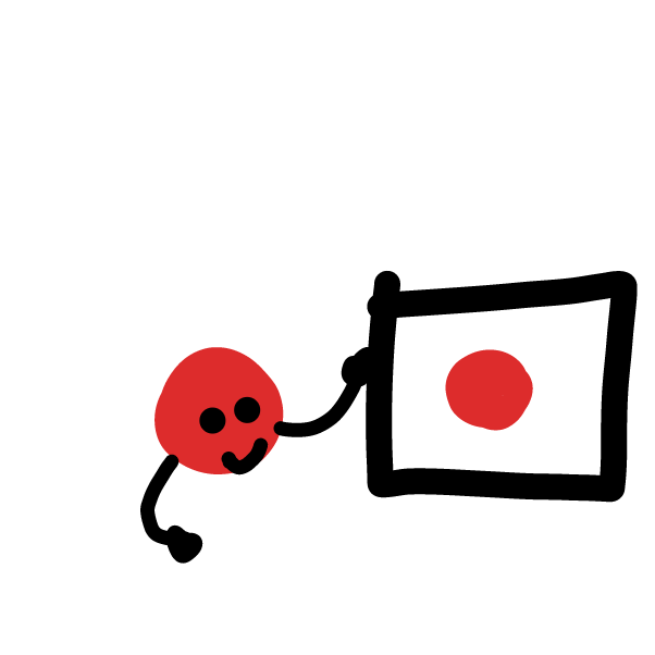 Drawing in Japan flag by FPJ1