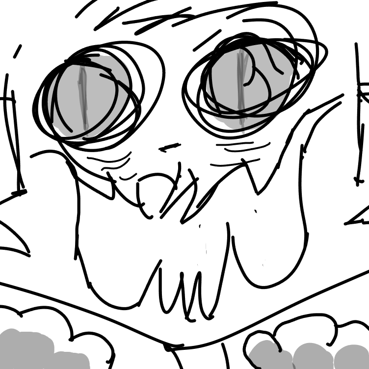 Drawing in spooky faces by Timebreak