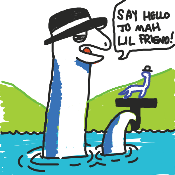 Drawing in Loch Ness Mobster by Southern Boulevard