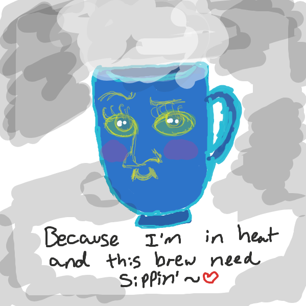 Drawing in Cup With A Face by @valecocoj